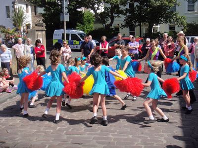 Alderney's KFA Sunbeams perform their Womble Dance