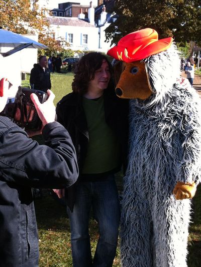 Julian Butler and Orinoco have their photo taken