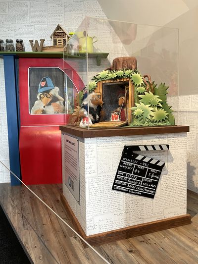 Replica of the drawbridge door film set