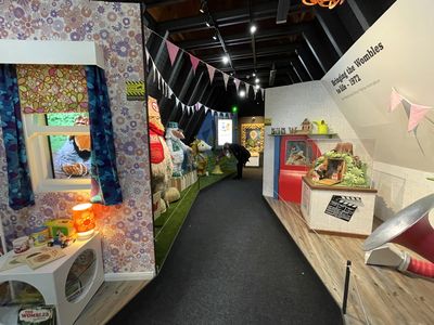 Inside the exhibition hall