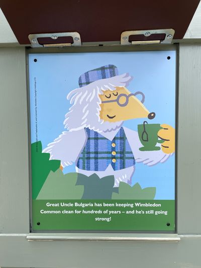 Great Uncle Bulgaria has been keeping Wimbledon Common clean for hundreds of years - and he's still going strong!