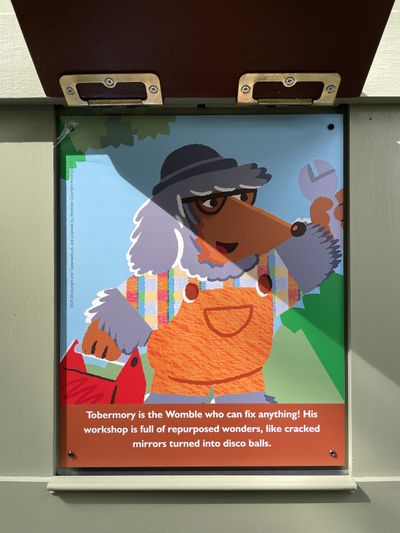 Tobermory is the Womble who can fix anything! His workshop is full of repurposed wonders, like cracked mirrors turned into disco balls.