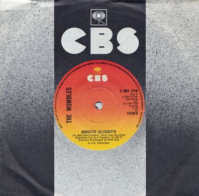 Minuetto Allegretto UK generic sleeve