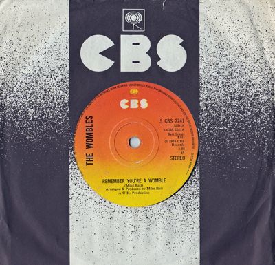 Remember You're A Womble UK generic sleeve