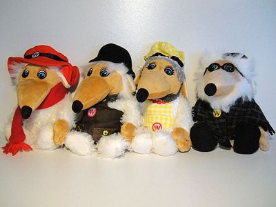 Orinoco, Tobermory, Madame Cholet and Uncle Bulgaria, 20cm (Pentel, 2010) Orinoco, Tobermory, Madame Cholet and Uncle Bulgaria
