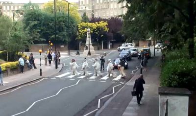 The Wombles band on Abbey Road zebra crossing The Wombles band on Abbey Road zebra crossing