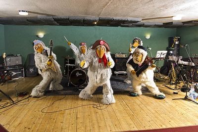 The Wombles rehearsing for Glastonbury Festival The Wombles rehearsing for Glastonbury Festival
