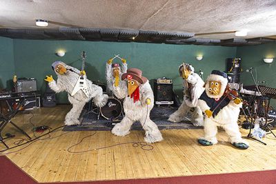 The Wombles rehearsing for Glastonbury Festival The Wombles rehearsing for Glastonbury Festival