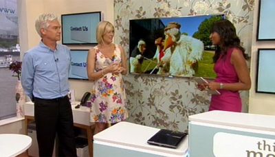 Phillip Schofield and Jenni Falconer on This Morning